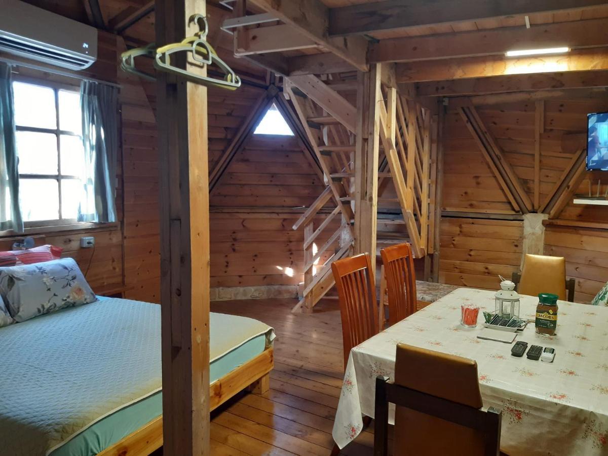 בקתת עץ בחורש במנות - דום גיאודזי - Wooden Cabin In Manot 외부 사진