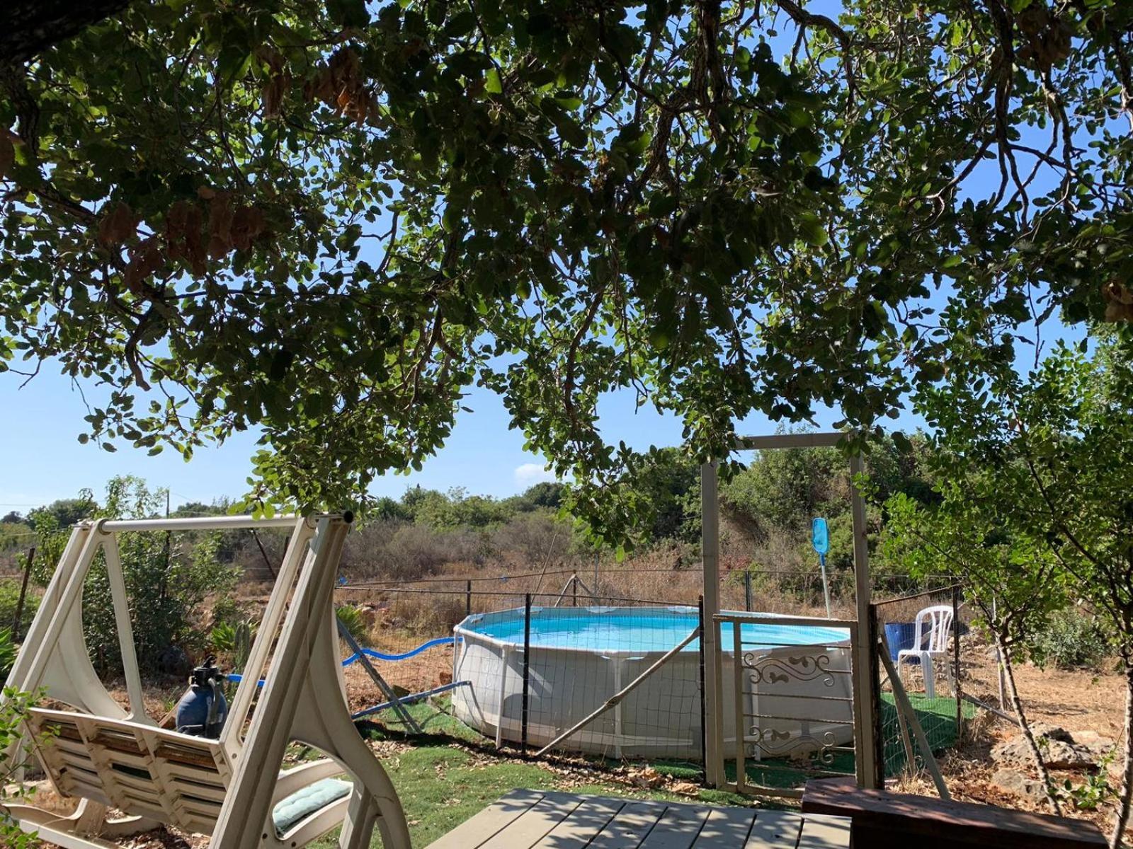 בקתת עץ בחורש במנות - דום גיאודזי - Wooden Cabin In Manot 외부 사진